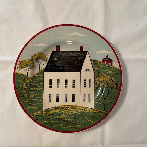 Sakura Country Life 8 1/4" Salad Plates Brandon House By Warren Kimble Set Of 2 - Picture 3 of 7